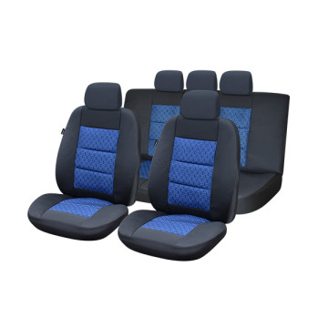 huse scaune auto compatibile SKODA Octavia II 2004-2013 - Culoare: negru + albastru